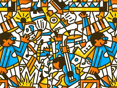 Music Pattern fun guitar love music patron pattern