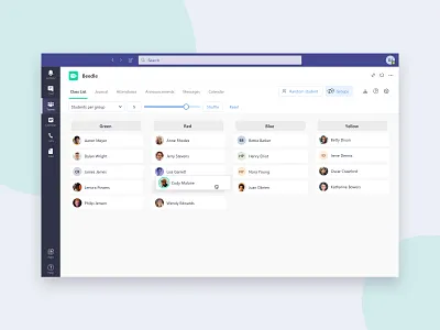 Beedle on Microsoft Teams edtech education ms teams product design school ui ux