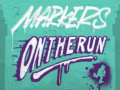 ⭐️On the run 🖌 graffiti graphics hand letters ipad letters procreate writing