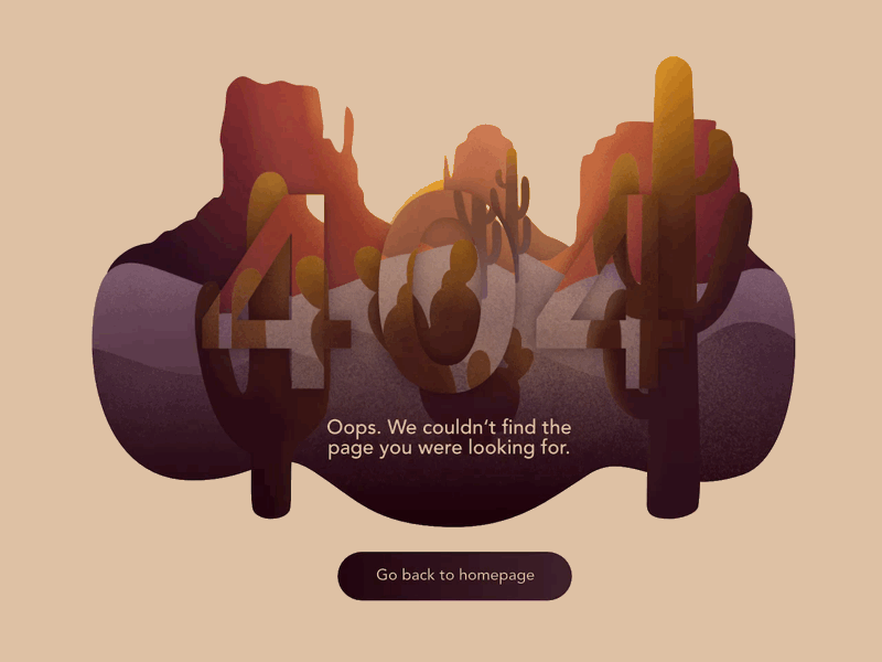 Daily UI Challenge 08: 404 Page