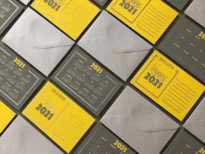 2021 Calendar Postcards 2021 agency asheville designer moo new years north carolina pantone postcards print printing