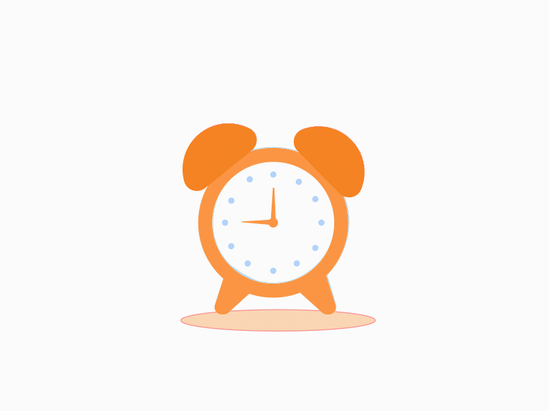 Alarm clock alarm animated clock jumping loop looping lottie lottie animations motiokit