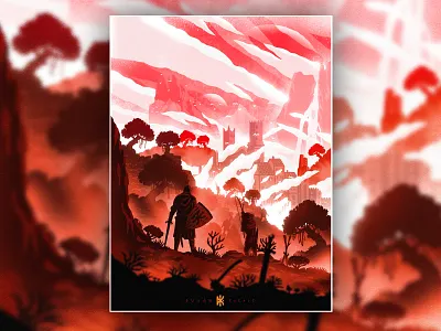 Heroic Tier burning dusan klepic fantasy gaming hero heroic illustration kingdom war warrior