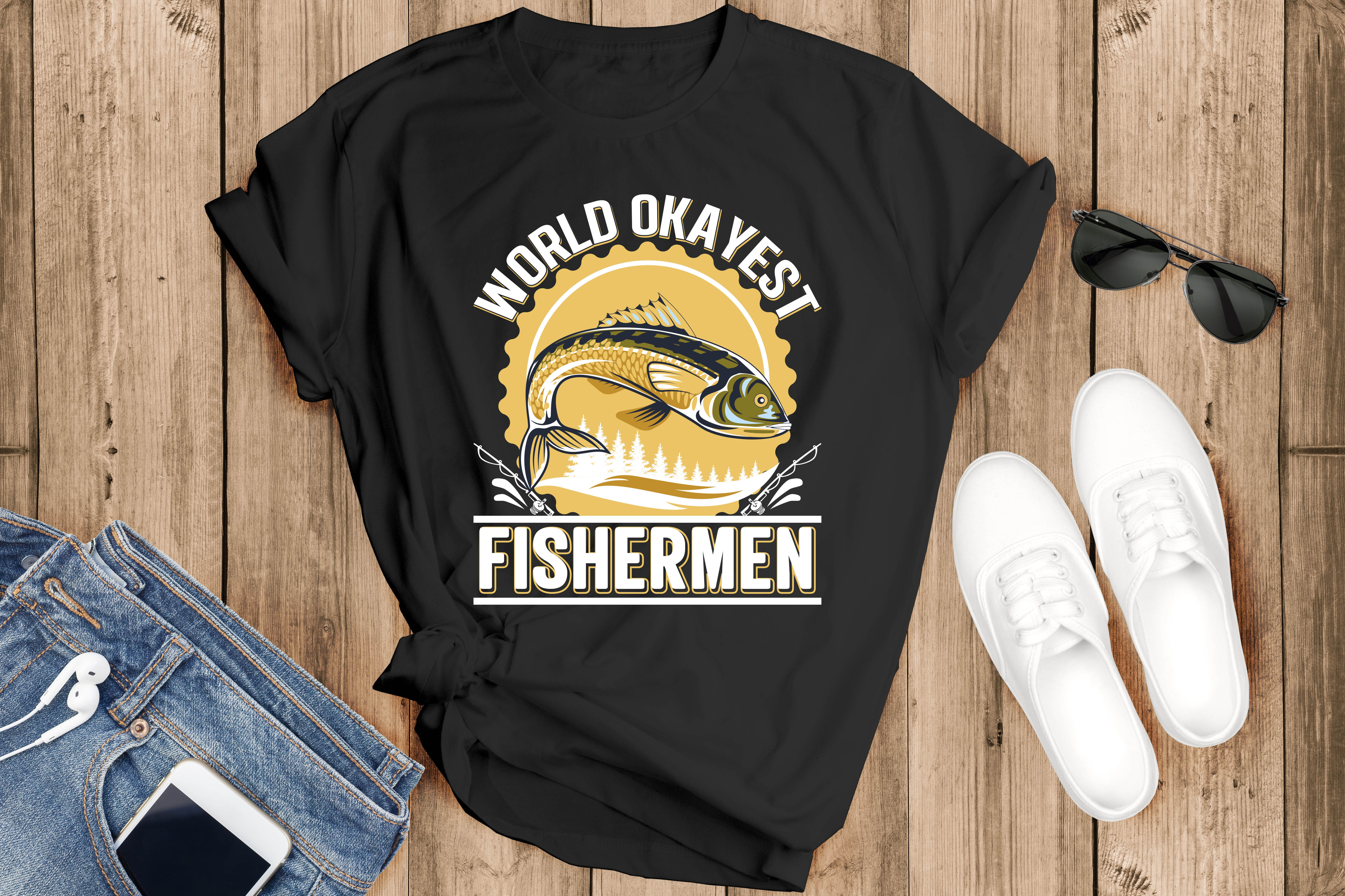 Fishing T-shirt Design, Fishing Shirt Design
