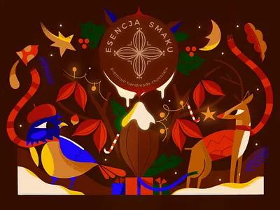 Christmas handmade chocolate wrapping chocolate christmas package design wrapping