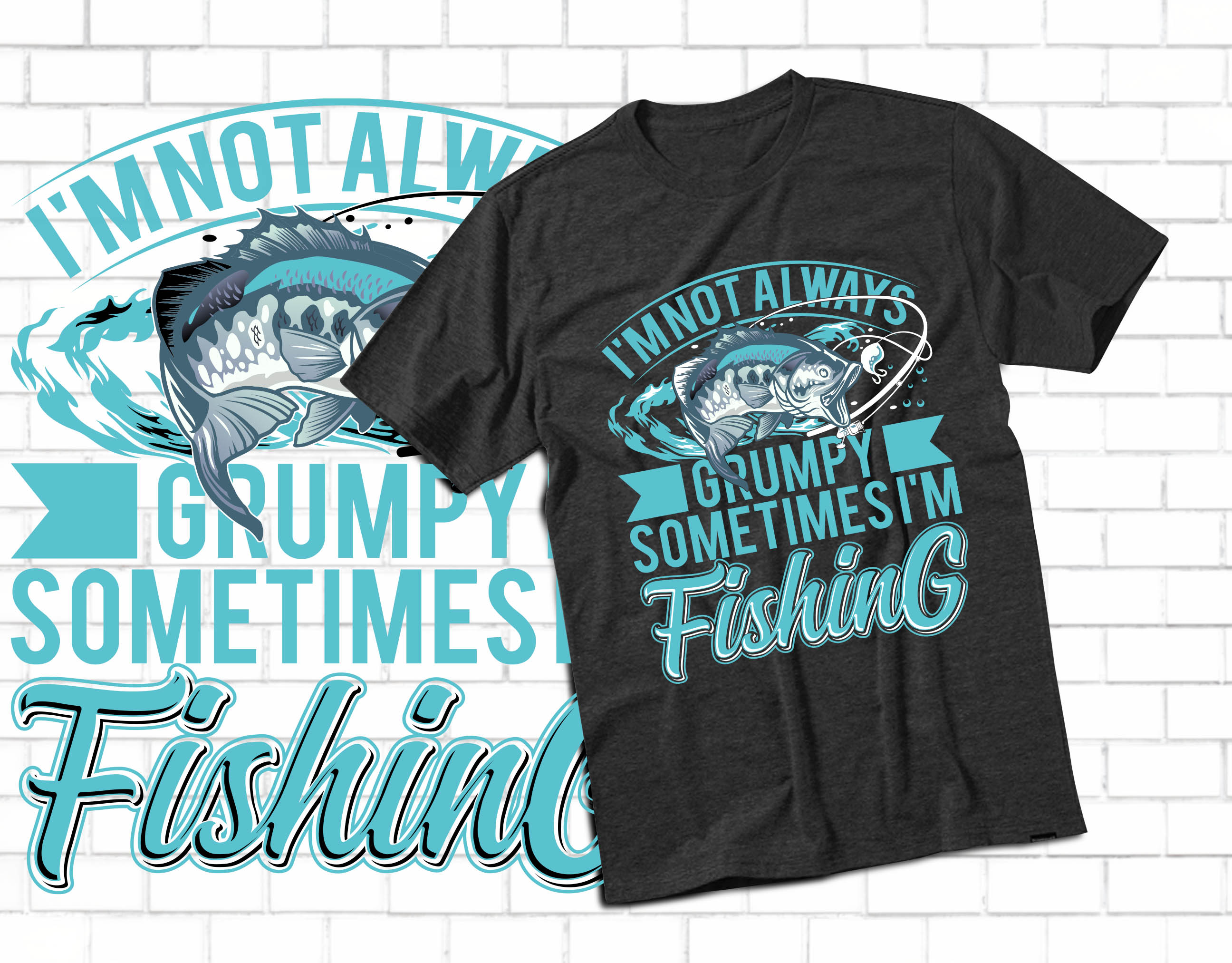 Fishing T-shirt Design, Fishing Shirt Design