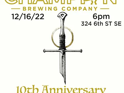 Instagram Design - 10th Anniversary Party design social media