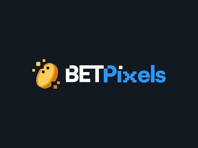 BetPixels - Logo for a Crypto Casino 2d betting blockchain branding casino coin crypto design gambling game game logo gaming graphic design illustration logo logotype pixel pixel art typography vector