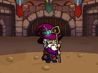 Crypto Champion - Wizard Character Animation 2d animation arcade blockchain crypto design game gaming grand dad graphic design illustration laugh animation magician motion graphics nft old guy wizard