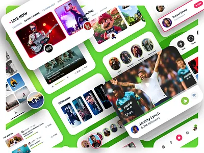 Rumble Design System app app design design system mobile app mockup player product rumble system ui ui design ui kit ux video web