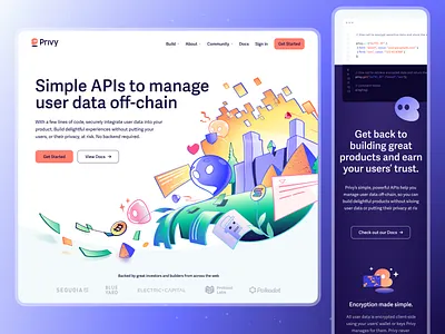 Privy Web Design design graphic design interface landing page ui user experience ux web web illustration website