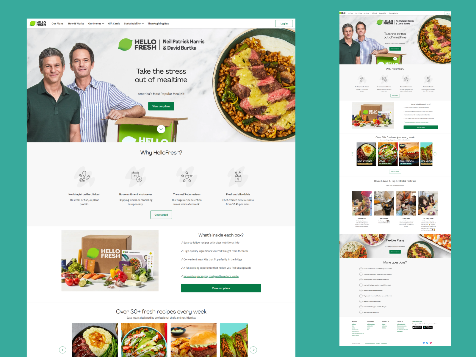 Hellofresh Redesign App Challenge - Landing Page Design by Imran ...