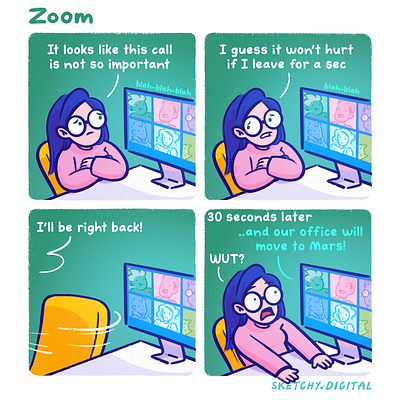 Comic strip #034: Zoom artwork branding character character design comic comic character comic strip comics design graphic design illustration