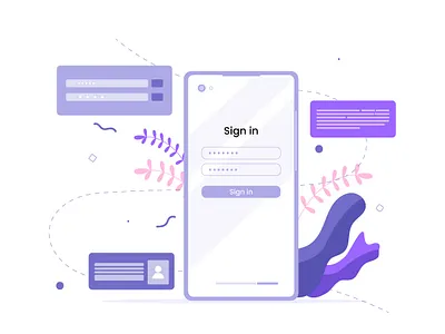 Log in page illustration create account login login form login page login screen login ui mobile login profile page user account user login username web form