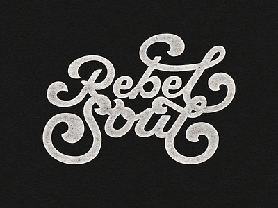 Rebel Soul Logo lettering logo typography