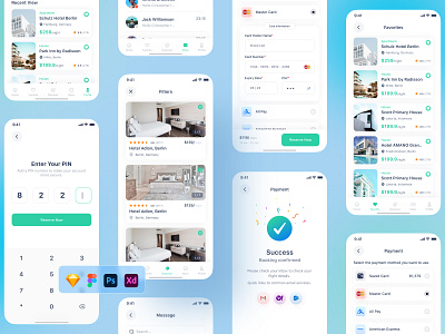 BookLe - Booking UI kit Concept_VOL-03 booking directory listing ticket ui ux