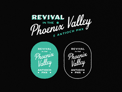 Revival in the Phoenix Valley arizona cactus desert design graphic illustration lettering phoenix typography western