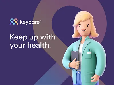 Keycare 3d application branding cancer design digitalart figma graphic design health healthcare illustration keycare medical merck procreate product treatment vector