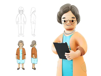 Keycare 3D Illustration Process 3d cancer concept design digitalart figma graphic design health healthcare illustration keycare merck procreate product sketch treatment vector