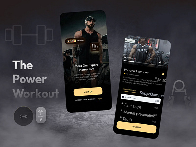 Fitness Mobile App apps fitnessapp fitnessgoals getfit healthylifestyle mobileui ui uiux ux workoutapp