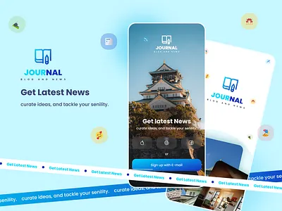 Journalling App Challenge apps journalling app template ui design