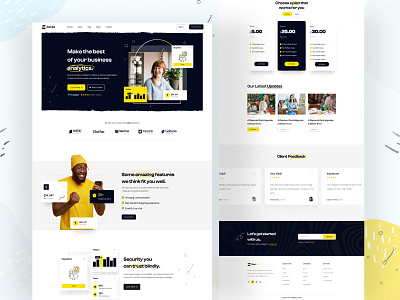 Zamba – Multipurpose SaaS Website Figma Template (V3) agency business digital marketing it service it solution saas saas website servicelanding software startup technology template