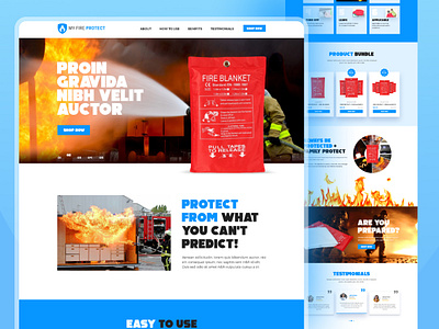 Fire Banket - Product Landing Page e commerce product page ecommerce ecommerce home page ecommerce landing page fire banket food ecommerce website landing page product design product detail page product landing page
