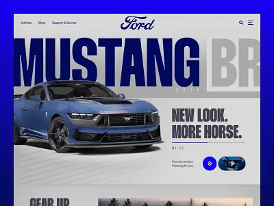 Homage to an automotive Icon: Ford Website Reimagined design graphic design interface landing page ui user experience ux web web illustration website