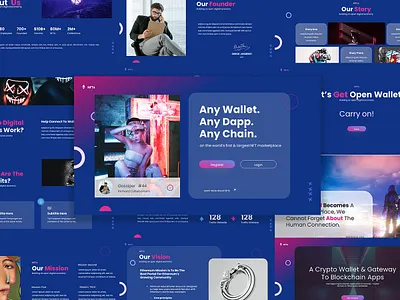NFTs Wallet Powerpoint Template art bitcoin blockchain business collectibles crypto cryptocurrency currency design digital etherum finance
