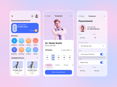 E-medical app android app app ui ios app medical app medicine app mobile app ui design uiux