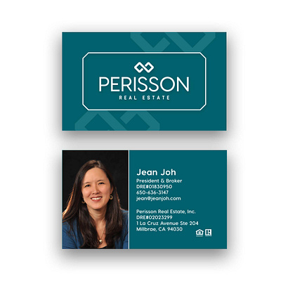 Perisson Real Estate Business Cards branding business cards design graphic design print real estate