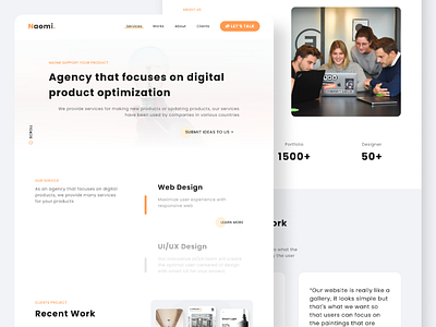Naomi Digital Agency Web Template agency business creative digital marketing meeting office people strategy teamwork technology work