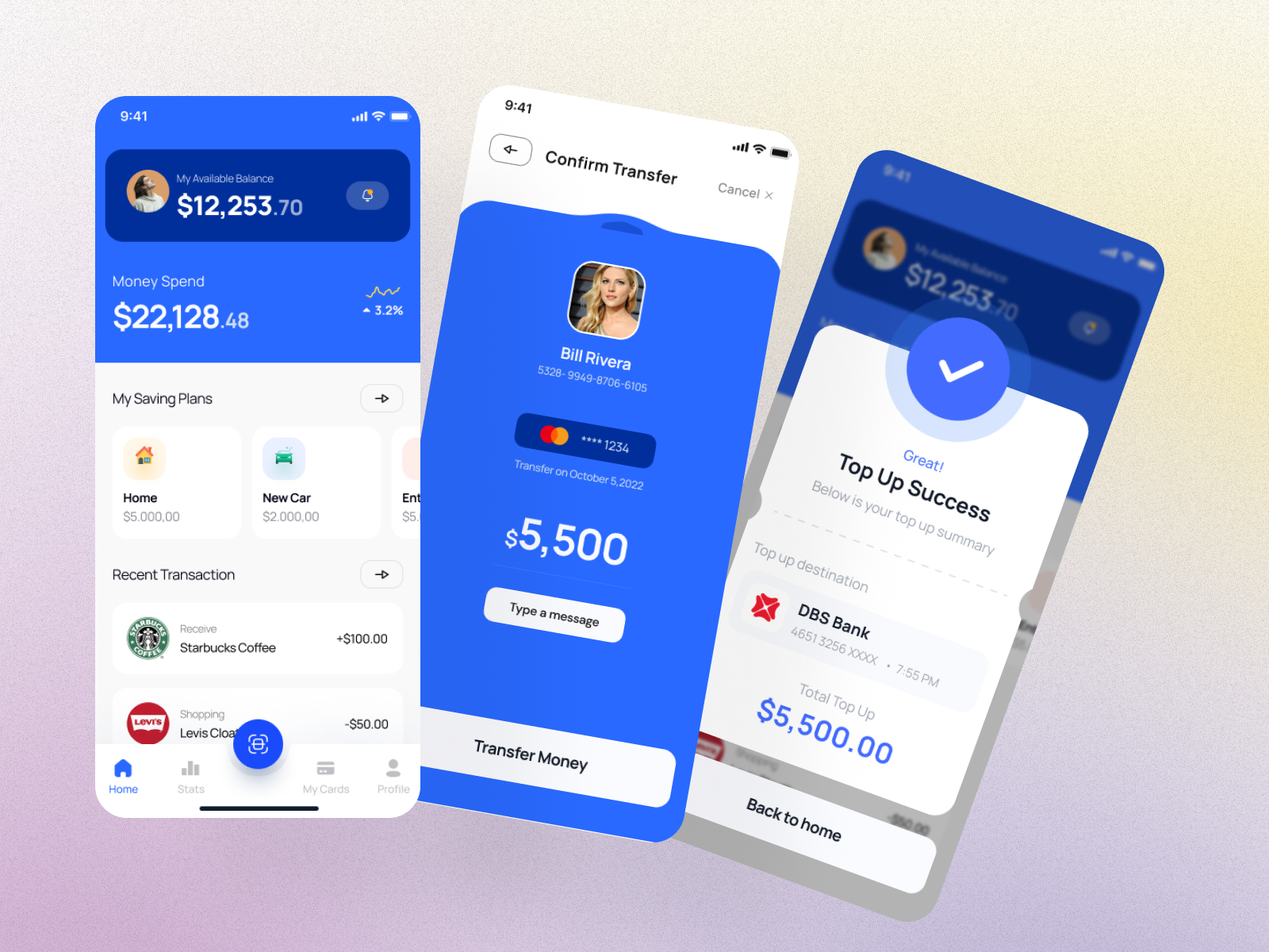 E Wallet App UI Kit by AJOY Sarker🏅 on Dribbble
