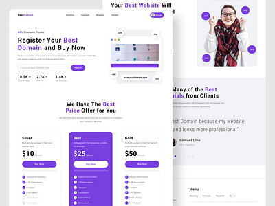 Best Domain Web Tamplate domain information internet landing page network ui indonesia ui kit ui ux web web tamplate website