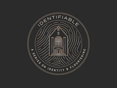 Identity Seal – Sermon Series Art academic bible bible study branding building church church design design easter fingerprint gradient holy week identity illustration lineart logo monoline seal sermon series