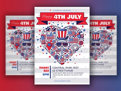 4th of July USA Banner 4th america american flag freedom holiday independence july liberty states united usa