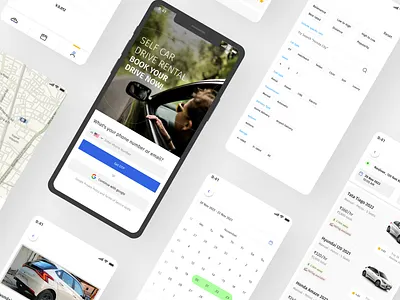Car rental app - car rental car rental app figma app