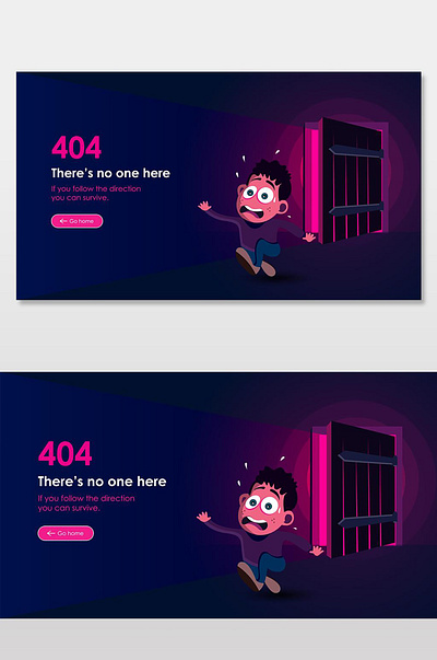 404 - There's No one here! design graphic design ui web ui