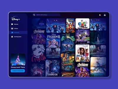 Disney+ Web ui design challenge disney disney web design disney web design challenge disney web ui design disney web ui design contest good web ui design examples web design challenge web ui contest web ui design inspiration web ui design patterns web ui design templates web uiux