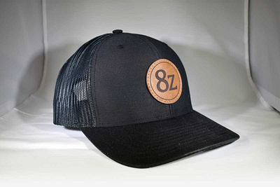8z Leather Patch Hats branding design logo real estate