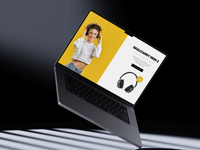 Sales page for Headphone app design design dribbble graphic design ui design uiux uiux design user interface ux design web design