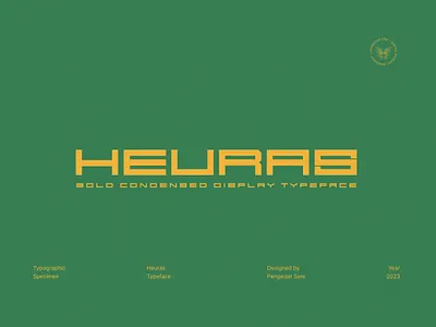 Heuras - Condensed Bold Sans bold condensed design display font futuristic headline modern style typeface urban vintage