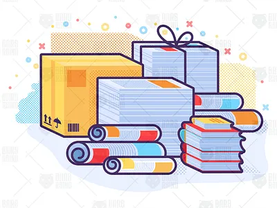 Wastepaper Concept Vector Illustration eco ecology garbage paper recovered recycled recycling rubbish scrap trash waste wastepaper