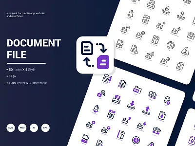 Document File Icon Pack archive business document file folder icon information office open pack page paper