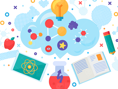 Education Course Banner banner chemistry course distance education educational internet online school studying training vector