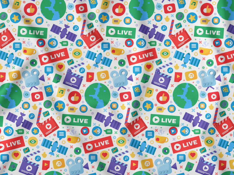 Streaming Pattern Live Stream Pattern by barsrsind on Dribbble