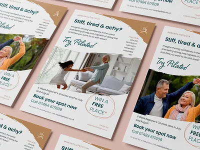 Mobile Pilates (Poster) branding campaign design graphic design illustration logo pilates poster print typography