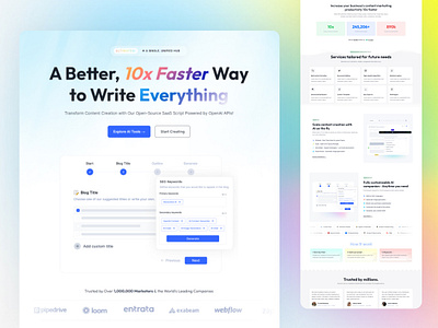 AI Writing Assistant WordPress SaaS app ai content generator ai template ai theme code generation image generation openai content ultimateai