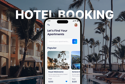 Hotel Booking App app app design booking branding design hotel hotel app minimal mobile app reservation resorts room booking tourism travel ui uidesign uiux ux