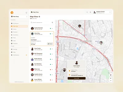 Sales Team Management - Track Team map mapview onlinetracking salesteam